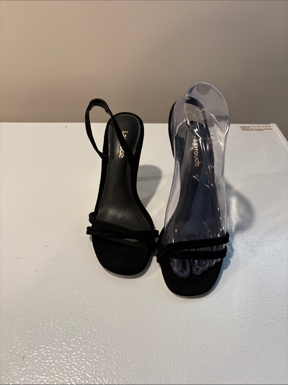 NWOT Larroude Black Suede Pumps